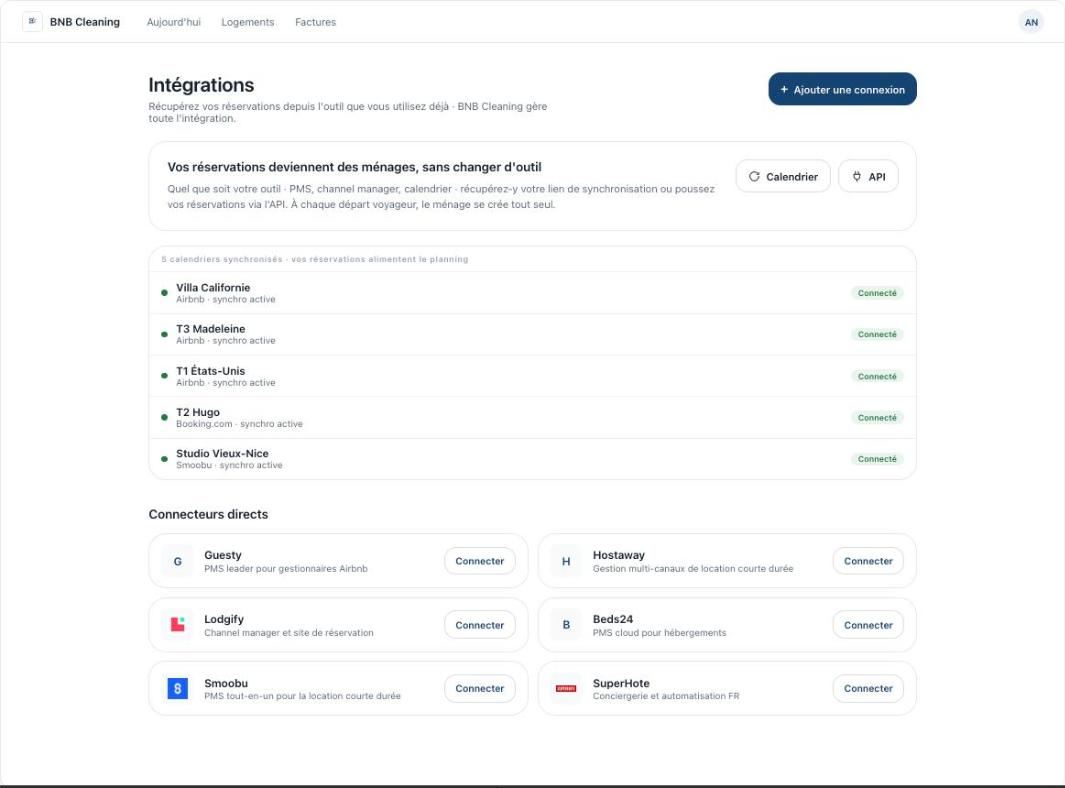 Connectez vos plateformes — propriétés et synchronisation iCal